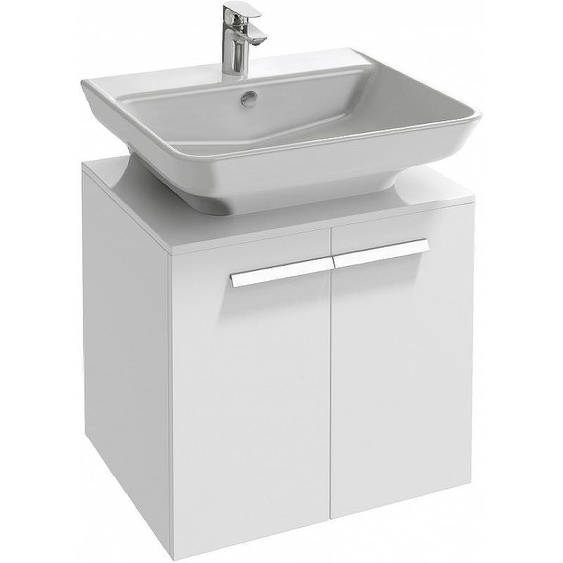 Тумба под раковину Jacob Delafon Struktura 65 EB1382-N18 подвесная Белая глянцевая, купить, цена, заказать, магазин, доставка, скидка, промокод, купить, цена, заказать, магазин, доставка, скидка, промокод