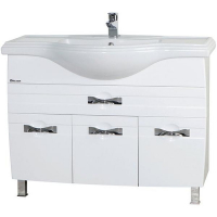 Тумба под раковину Bellezza Абрис 105 4639718090018 Белая, купить, цена, заказать, магазин, доставка, скидка, промокод, купить, цена, заказать, магазин, доставка, скидка, промокод