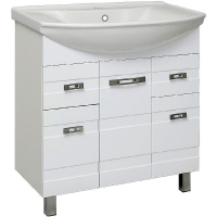 Тумба под раковину Runo Турин 85 УТ000002095 Белая, купить, цена, заказать, магазин, доставка, скидка, промокод, купить, цена, заказать, магазин, доставка, скидка, промокод