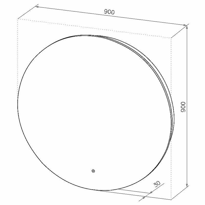 Зеркало Континент Ajour Eco 900х900 ЗЛП2811 с подсветкой с сенсорным выключателем с диммером, купить, цена, заказать, магазин, доставка, скидка, промокод, купить, цена, заказать, магазин, доставка, скидка, промокод