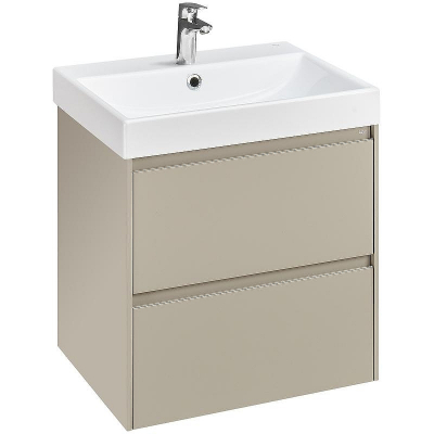 Тумба под раковину Roca Ona 60 A857613510 подвесная Бежево-серая матовая