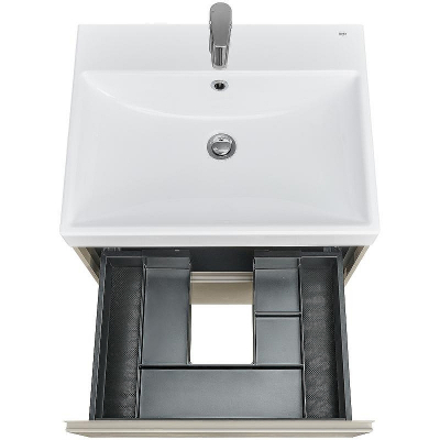 Тумба под раковину Roca Ona 60 A857613510 подвесная Бежево-серая матовая