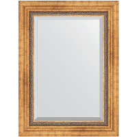 Зеркало Evoform Exclusive 76х56 BY 3386 с фацетом в багетной раме - Римское золото 88, купить, цена, заказать, магазин, доставка, скидка, промокод, купить, цена, заказать, магазин, доставка, скидка, промокод