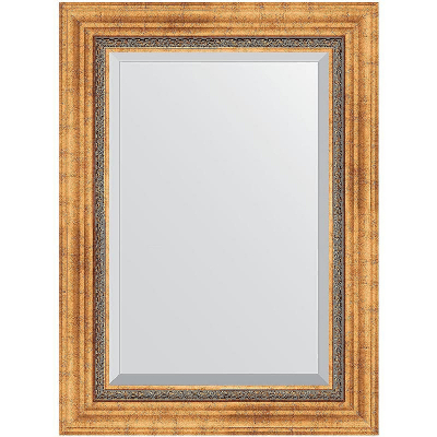 Зеркало Evoform Exclusive 76х56 BY 3386 с фацетом в багетной раме - Римское золото 88