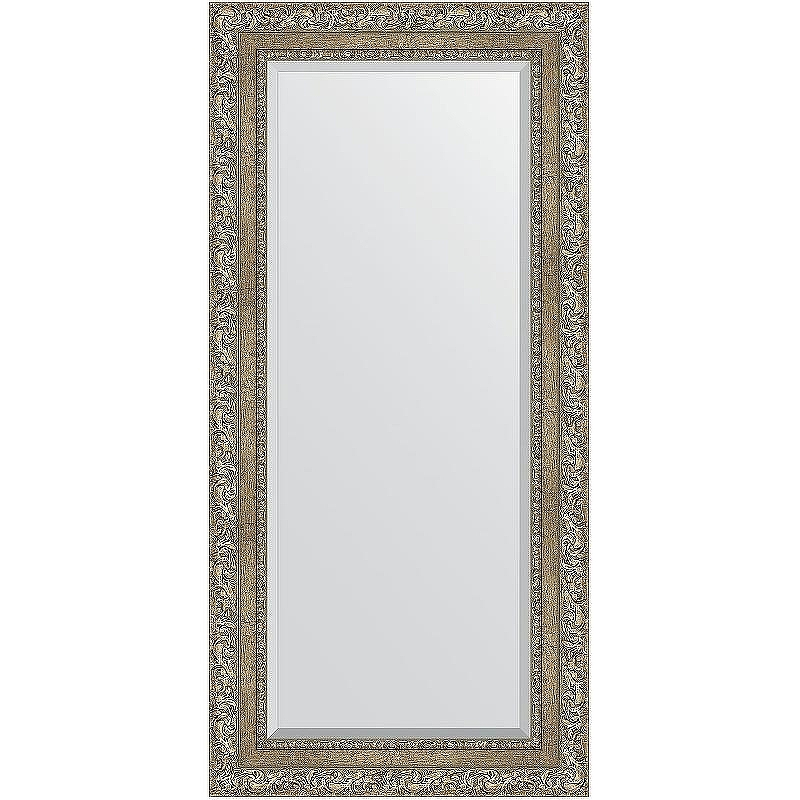 Зеркало Evoform Exclusive 115х55 BY 3487 с фацетом в багетной раме - Виньетка античное серебро 85, купить, цена, заказать, магазин, доставка, скидка, промокод, купить, цена, заказать, магазин, доставка, скидка, промокод