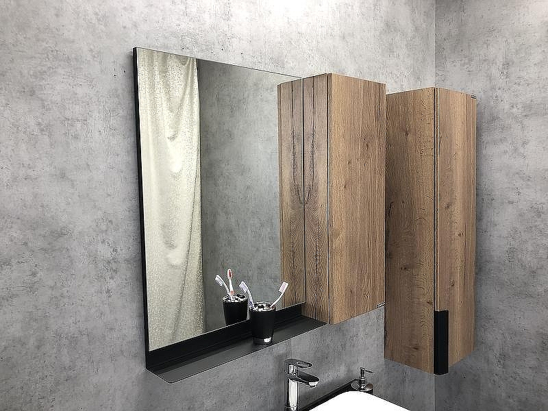 Зеркало со шкафом Comforty Кельн 90 00004147987 Дуб темный, купить, цена, заказать, магазин, доставка, скидка, промокод, купить, цена, заказать, магазин, доставка, скидка, промокод