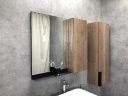 Зеркало со шкафом Comforty Кельн 90 00004147987 Дуб темный, купить, цена, заказать, магазин, доставка, скидка, промокод, купить, цена, заказать, магазин, доставка, скидка, промокод