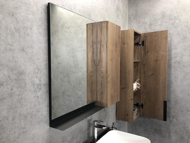 Зеркало со шкафом Comforty Кельн 90 00004147987 Дуб темный, купить, цена, заказать, магазин, доставка, скидка, промокод, купить, цена, заказать, магазин, доставка, скидка, промокод
