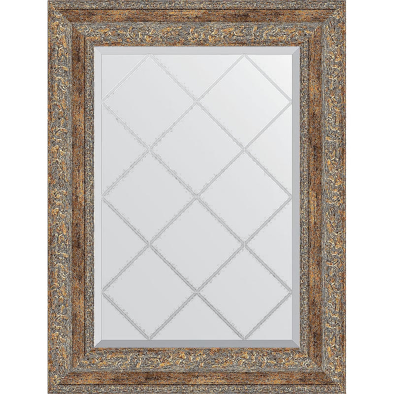 Зеркало Evoform Exclusive-G 72х55 BY 4015 с гравировкой в багетной раме - Виньетка античная бронза 85, купить, цена, заказать, магазин, доставка, скидка, промокод, купить, цена, заказать, магазин, доставка, скидка, промокод