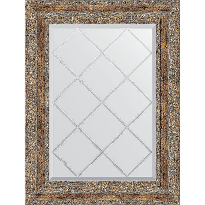 Зеркало Evoform Exclusive-G 72х55 BY 4015 с гравировкой в багетной раме - Виньетка античная бронза 85