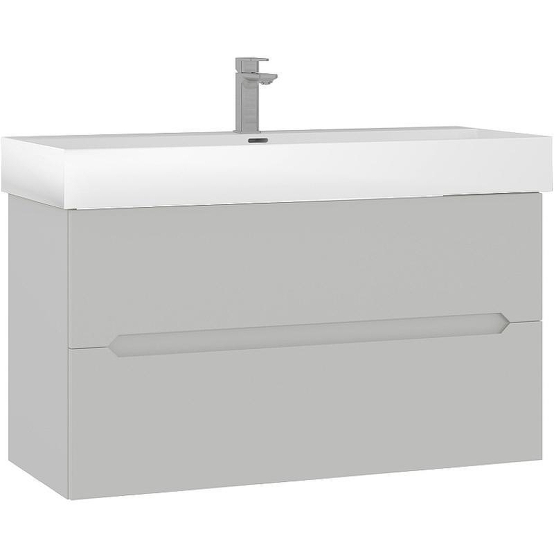 Тумба с раковиной Orka Malta 100 5001480 подвесная Кашемировая матовая, купить, цена, заказать, магазин, доставка, скидка, промокод, купить, цена, заказать, магазин, доставка, скидка, промокод