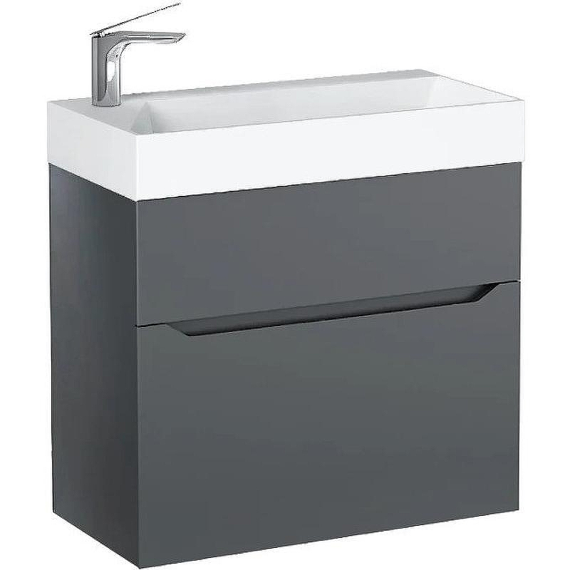 Тумба под раковину Jorno Folk 65 Folk.01.65/P/A/JR подвесная Антрацит, купить, цена, заказать, магазин, доставка, скидка, промокод, купить, цена, заказать, магазин, доставка, скидка, промокод