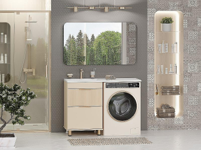 Тумба с раковиной Brevita Enfida 120 L УТ000016085 Бежевая матовая