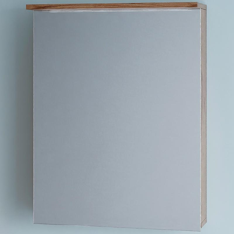 Зеркальный шкаф Бриклаер Кристалл 56 4627125417191 с подсветкой Дуб крафт табачный, купить, цена, заказать, магазин, доставка, скидка, промокод, купить, цена, заказать, магазин, доставка, скидка, промокод