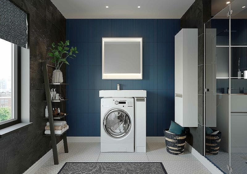 Шкаф пенал Aquaton Лондри 34 1A236203LH010 подвесной Белый глянец, купить, цена, заказать, магазин, доставка, скидка, промокод, купить, цена, заказать, магазин, доставка, скидка, промокод