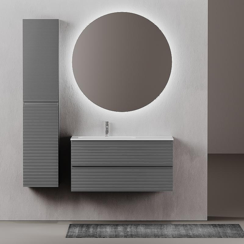 Тумба под раковину Sancos Folk 100 L FL100LGS подвесная Grey soft, купить, цена, заказать, магазин, доставка, скидка, промокод, купить, цена, заказать, магазин, доставка, скидка, промокод