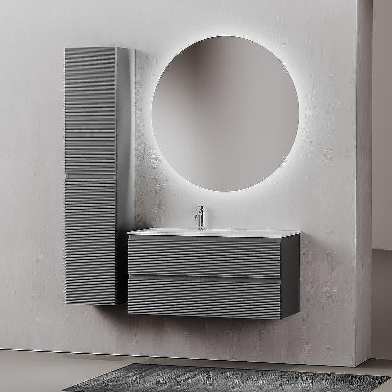 Тумба под раковину Sancos Folk 100 L FL100LGS подвесная Grey soft, купить, цена, заказать, магазин, доставка, скидка, промокод, купить, цена, заказать, магазин, доставка, скидка, промокод