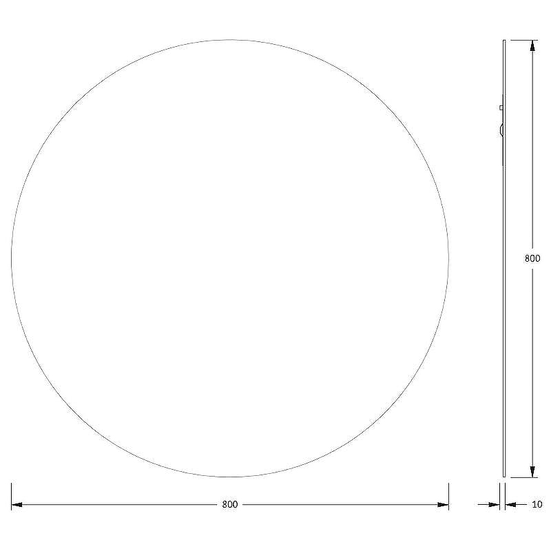 Зеркало Evoform Colora d80 BY 0454 с окантовкой - Черный цвет, купить, цена, заказать, магазин, доставка, скидка, промокод, купить, цена, заказать, магазин, доставка, скидка, промокод