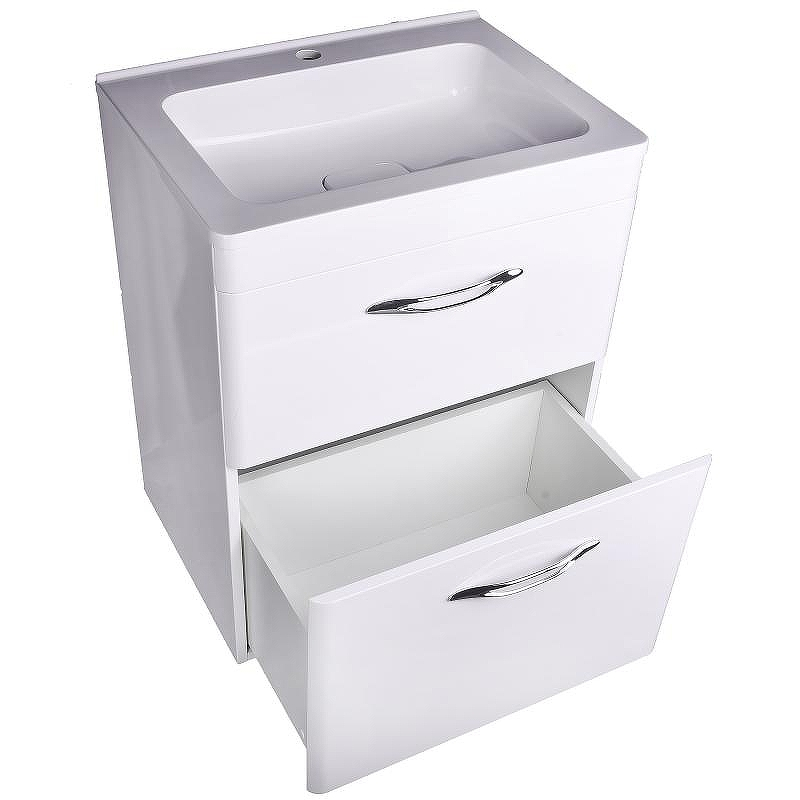 Тумба под раковину Style Line Каре 60 СС-00002265 Люкс Plus Белый, купить, цена, заказать, магазин, доставка, скидка, промокод, купить, цена, заказать, магазин, доставка, скидка, промокод