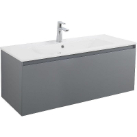 Тумба под раковину Art&Max Latina 100 AM-Latina-1000-1C-SO-GM подвесная Серая матовая, купить, цена, заказать, магазин, доставка, скидка, промокод, купить, цена, заказать, магазин, доставка, скидка, промокод