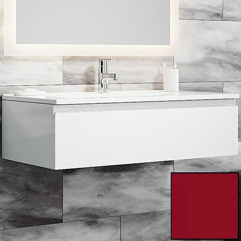 Тумба с раковиной SanVit Авеню-1 90 kavenu190 в цвете Ral подвесная Красный глянец, купить, цена, заказать, магазин, доставка, скидка, промокод, купить, цена, заказать, магазин, доставка, скидка, промокод