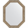Зеркало Evoform Octagon 75x95 BY 7152 в багетной раме - Виньетка античное серебро 85, купить, цена, заказать, магазин, доставка, скидка, промокод, купить, цена, заказать, магазин, доставка, скидка, промокод
