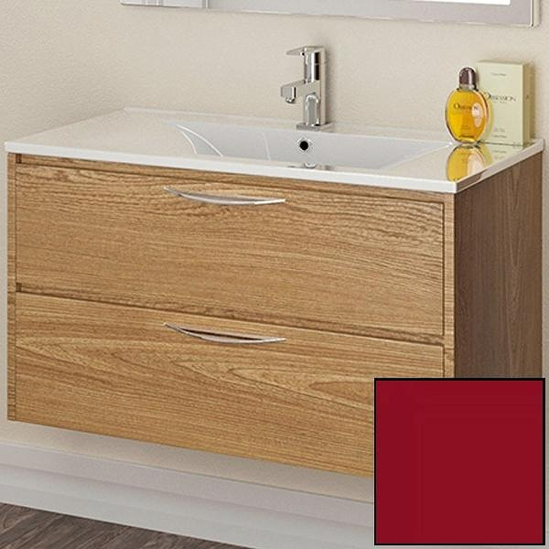 Тумба с раковиной SanVit Мэри-2 90 kmery0902 в цвете Ral подвесная Красный глянец, купить, цена, заказать, магазин, доставка, скидка, промокод, купить, цена, заказать, магазин, доставка, скидка, промокод