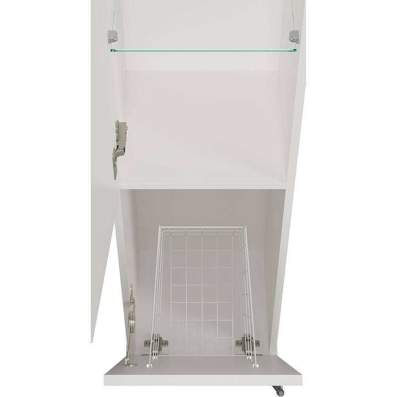 Шкаф пенал Misty Марта 35 L П-Мрт05035-011Л с бельевой корзиной Белый, купить, цена, заказать, магазин, доставка, скидка, промокод, купить, цена, заказать, магазин, доставка, скидка, промокод