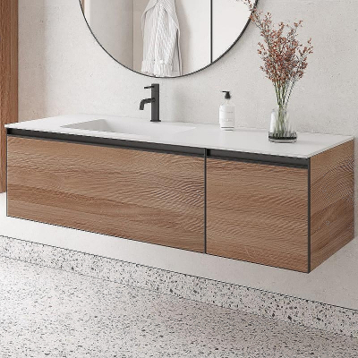 Тумба под раковину Boheme Armadi Art Quatro 2 140 790-M2-140-W-A подвесная Ива профиль Антрацит