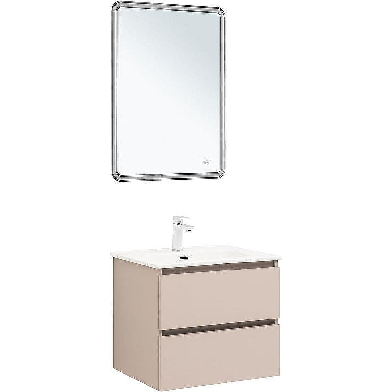 Тумба под раковину Aquanet Вега 2.0 60 337941 подвесная Бежевая, купить, цена, заказать, магазин, доставка, скидка, промокод, купить, цена, заказать, магазин, доставка, скидка, промокод