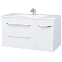 Тумба под раковину Bellezza Луиджи 105 4639218000012 подвесная Белая, купить, цена, заказать, магазин, доставка, скидка, промокод, купить, цена, заказать, магазин, доставка, скидка, промокод