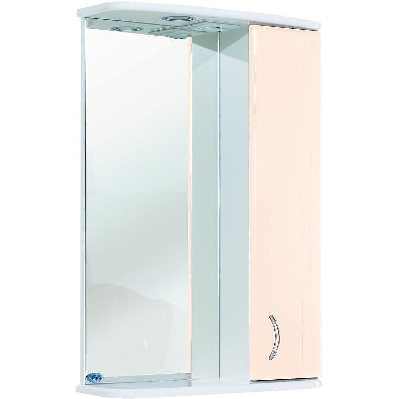 Зеркало со шкафом Bellezza Астра 60 4614909001073 с подсветкой R Бежевое, купить, цена, заказать, магазин, доставка, скидка, промокод, купить, цена, заказать, магазин, доставка, скидка, промокод