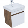 Тумба под раковину Aquanet Оптима 50 344790 подвесная Дуб рустикальный Белый сатин, купить, цена, заказать, магазин, доставка, скидка, промокод, купить, цена, заказать, магазин, доставка, скидка, промокод