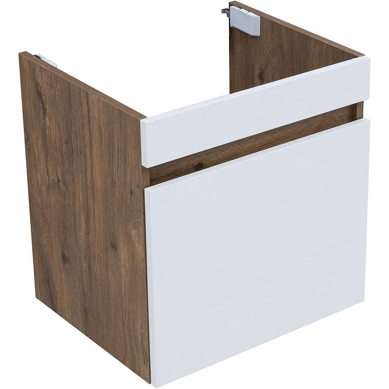 Тумба под раковину Aquanet Оптима 50 344790 подвесная Дуб рустикальный Белый сатин, купить, цена, заказать, магазин, доставка, скидка, промокод, купить, цена, заказать, магазин, доставка, скидка, промокод