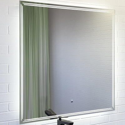 Зеркало Comforty Джанкой 90 00-00014155 с подсветкой с бесконтактным выключателем и подогревом