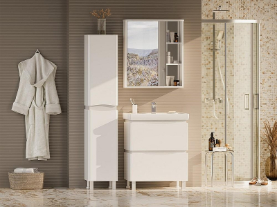 Тумба с раковиной Misty Венера 70 УТ000001779 Белая