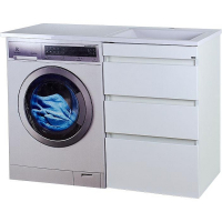 Тумба с раковиной Misty Фостер 120 R УТ000008233 Белая, купить, цена, заказать, магазин, доставка, скидка, промокод, купить, цена, заказать, магазин, доставка, скидка, промокод