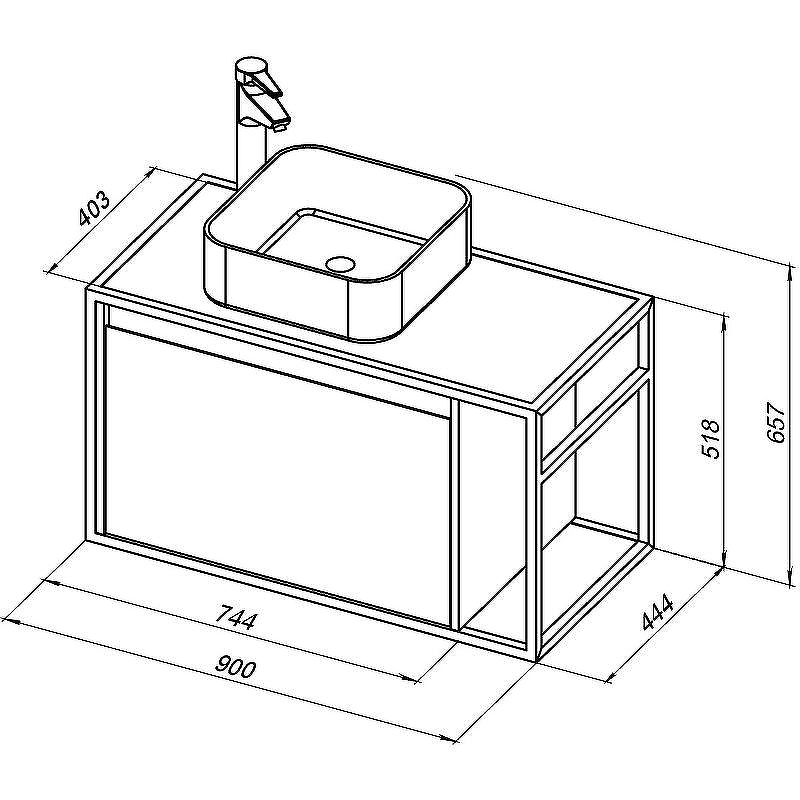 Тумба под раковину Aquanet Nova Lite Loft 90L 261656 подвесная Дуб рошелье, купить, цена, заказать, магазин, доставка, скидка, промокод, купить, цена, заказать, магазин, доставка, скидка, промокод