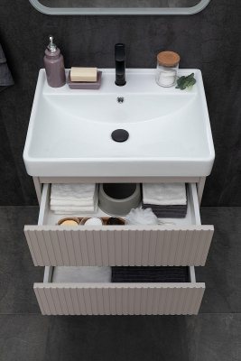 Тумба под раковину Logan Reef 60 342200 подвесная цвет Бежевый