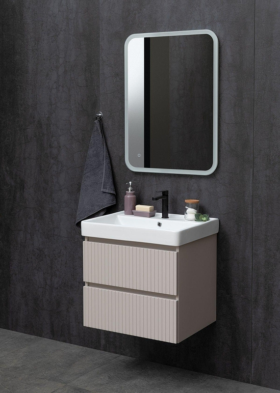 Тумба под раковину Logan Reef 60 342200 подвесная цвет Бежевый, купить, цена, заказать, магазин, доставка, скидка, промокод, купить, цена, заказать, магазин, доставка, скидка, промокод