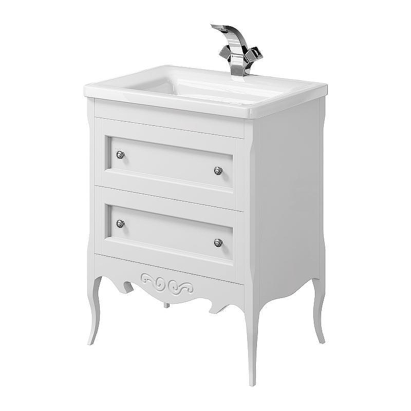 Тумба под раковину Creto Viva 66 13-1007W White, купить, цена, заказать, магазин, доставка, скидка, промокод, купить, цена, заказать, магазин, доставка, скидка, промокод