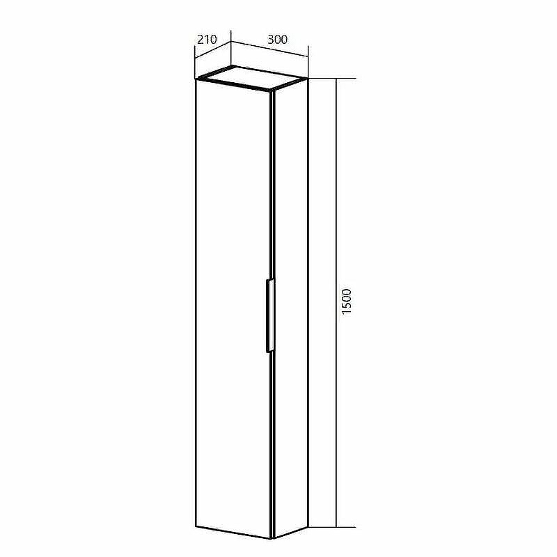 Шкаф пенал 1MarKa Lina 30П У92898 подвесной Mirror, купить, цена, заказать, магазин, доставка, скидка, промокод, купить, цена, заказать, магазин, доставка, скидка, промокод