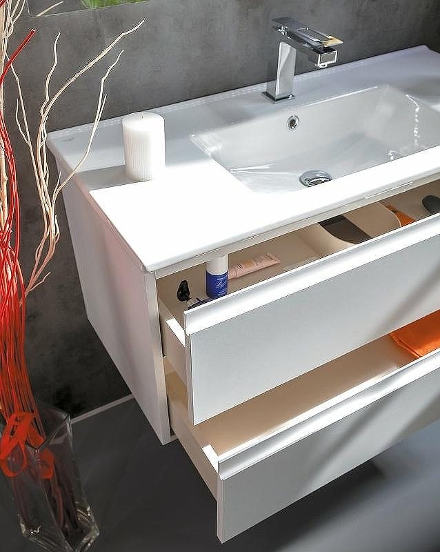 Тумба под раковину Boheme Armadi Art Capolda 100 849-100-W подвесная Белая, купить, цена, заказать, магазин, доставка, скидка, промокод, купить, цена, заказать, магазин, доставка, скидка, промокод