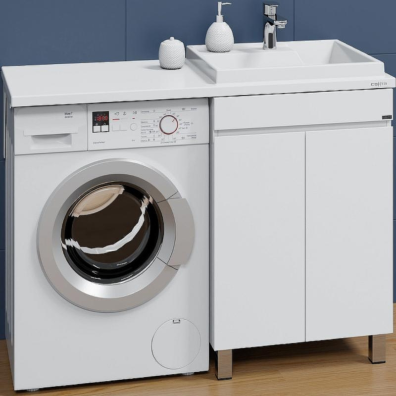 Тумба под раковину СанТа Марс 120 700304 Белая, купить, цена, заказать, магазин, доставка, скидка, промокод, купить, цена, заказать, магазин, доставка, скидка, промокод