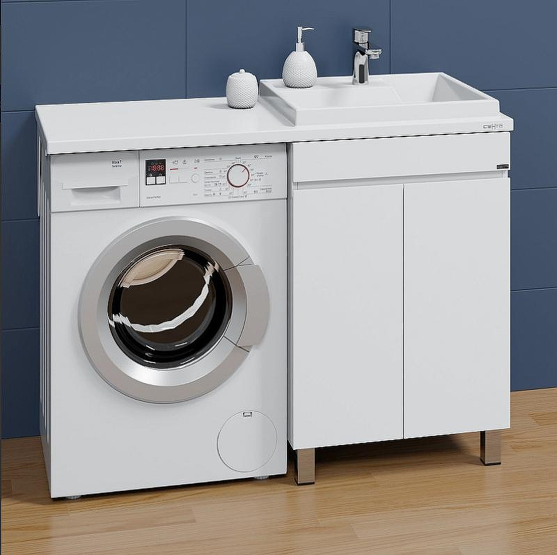 Тумба под раковину СанТа Марс 120 700304 Белая, купить, цена, заказать, магазин, доставка, скидка, промокод, купить, цена, заказать, магазин, доставка, скидка, промокод