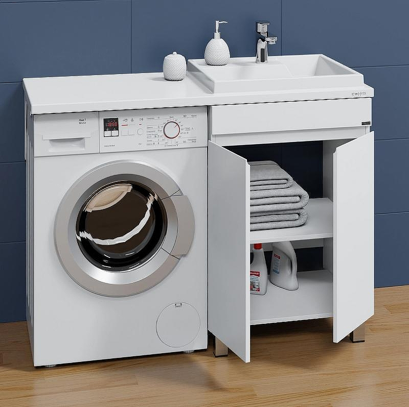 Тумба под раковину СанТа Марс 120 700304 Белая, купить, цена, заказать, магазин, доставка, скидка, промокод, купить, цена, заказать, магазин, доставка, скидка, промокод