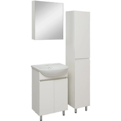 Зеркальный шкаф Runo Лада 50 00-00001158 Белый