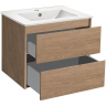 Тумба под раковину Vincea Gio 60 VMC-2G600NO подвесная N.Oak, купить, цена, заказать, магазин, доставка, скидка, промокод, купить, цена, заказать, магазин, доставка, скидка, промокод