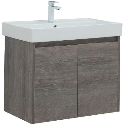 Тумба под раковину Aquanet Nova Lite 75 298851 подвесная Дуб рошелье