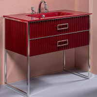 Тумба под раковину Boheme Armadi Art Monaco 100 866-100-RCR Бордо глянец Хром, купить, цена, заказать, магазин, доставка, скидка, промокод, купить, цена, заказать, магазин, доставка, скидка, промокод
